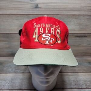 Vintage 90s San Francisco 49ers SnapBack Hat AJD Team NFL Hat